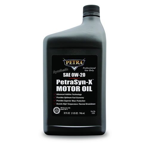 SAE OW-20 petra syn-x motor oil